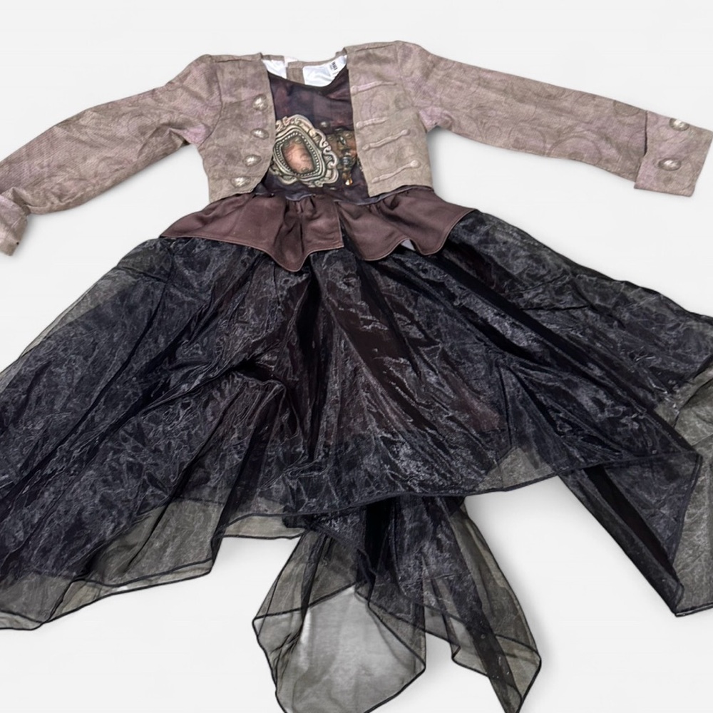 Pirates dress with Black and Brown Jacket